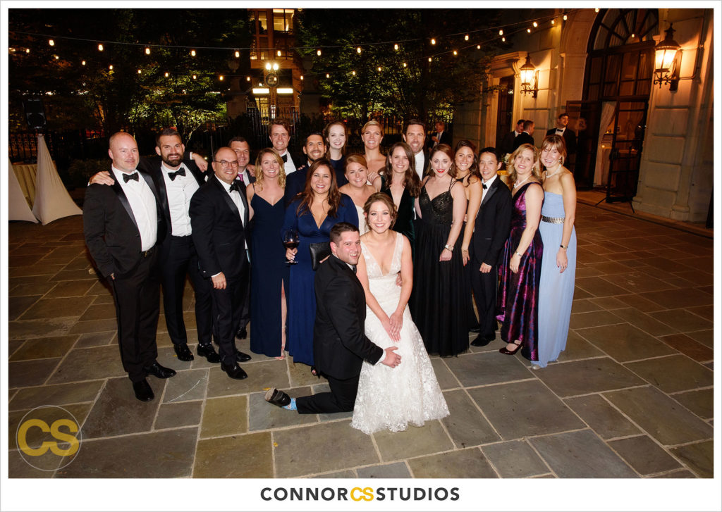 wedding reception in ballroom at the st regis hotel in washington, dc by connor studios