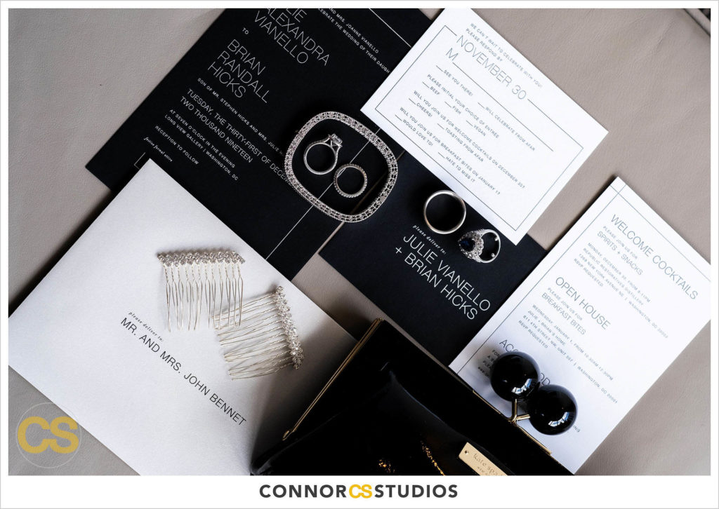 wedding invitations with evoke design and creative at conrad dc hotel in washington, dc by connor studios
