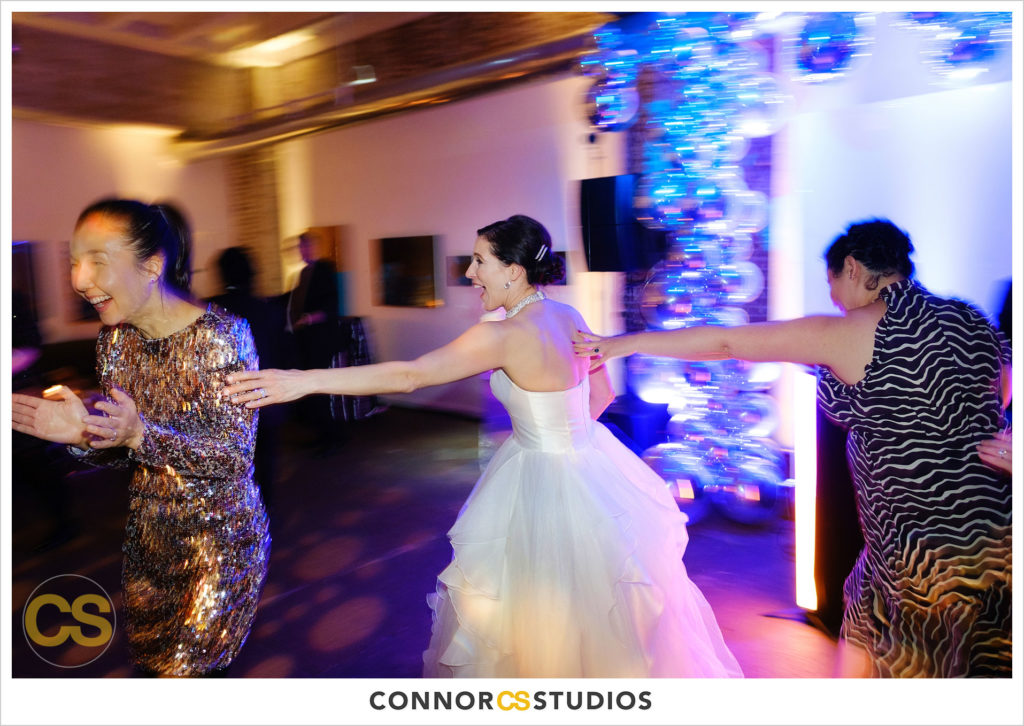 wedding reception  at long view gallery with evoke design and creative in washington, dc by connor studios