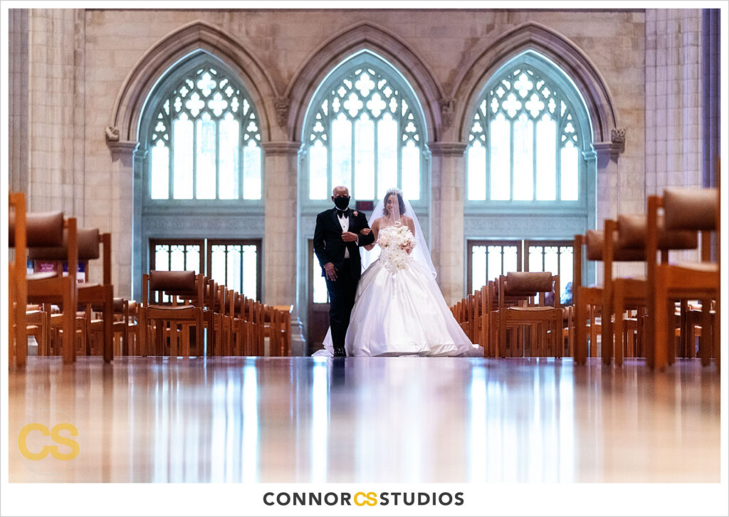 luxury wedding at the national cathedral during covid-19 in washington, dc by connor studios